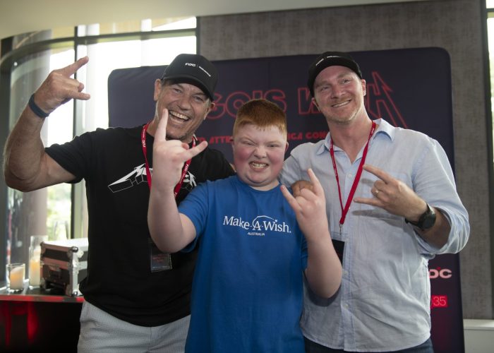 FDC Make a Wish Hugo meets Metallica at Accor Stadium gig Saturday Novemer 15, 2025. (Photo Narrative Post/Matthias Engesser)